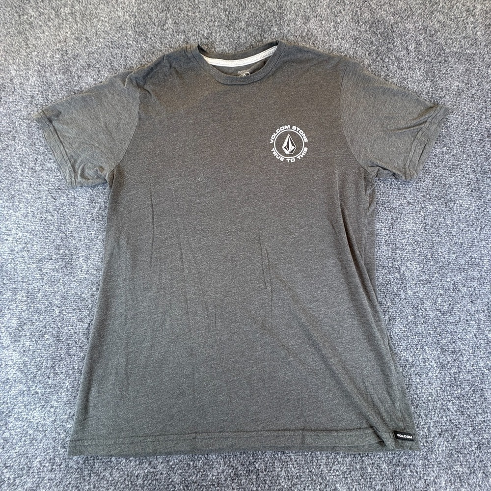 Volcom Black Friday T-Shirt Mens Large Heather Logo Graphic Cotton Modern Fit